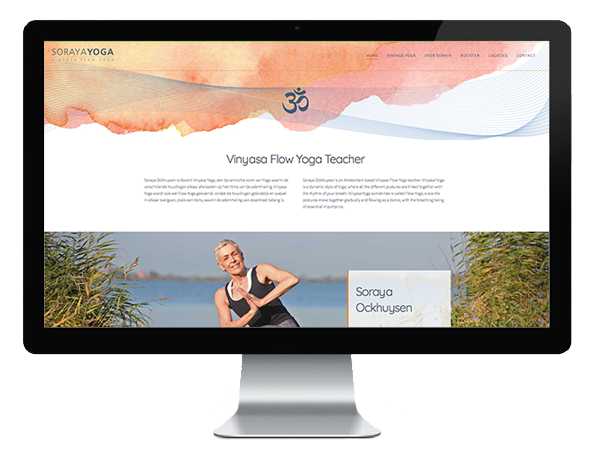 Website voor Soraya Yoga